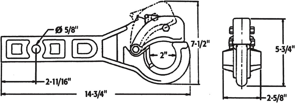 Receiver Mount Pintle Hook S157196