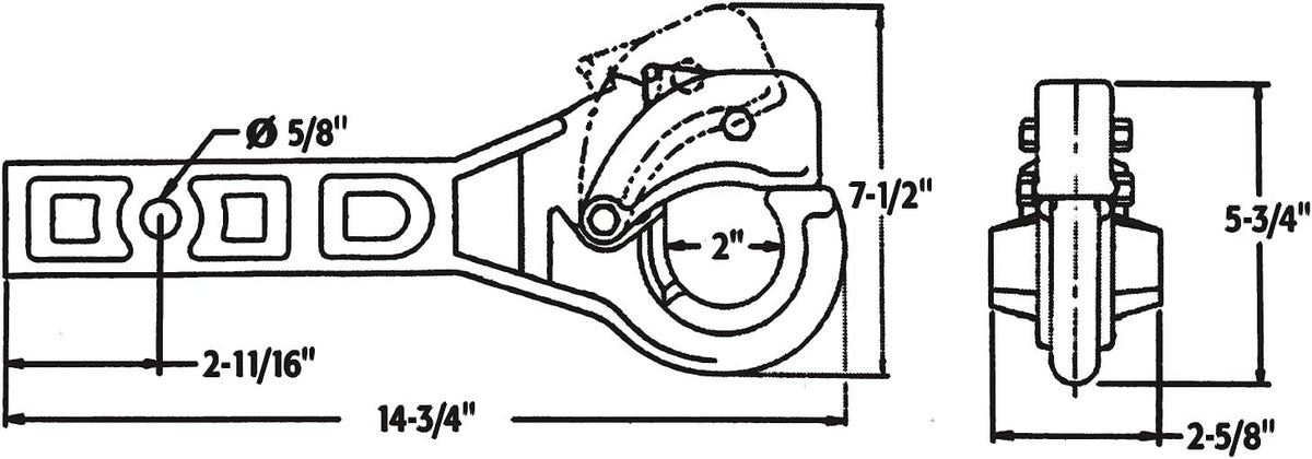 Receiver Mount Pintle Hook S157196