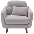 Light Grey Mid-Century Modern Armchair L8664