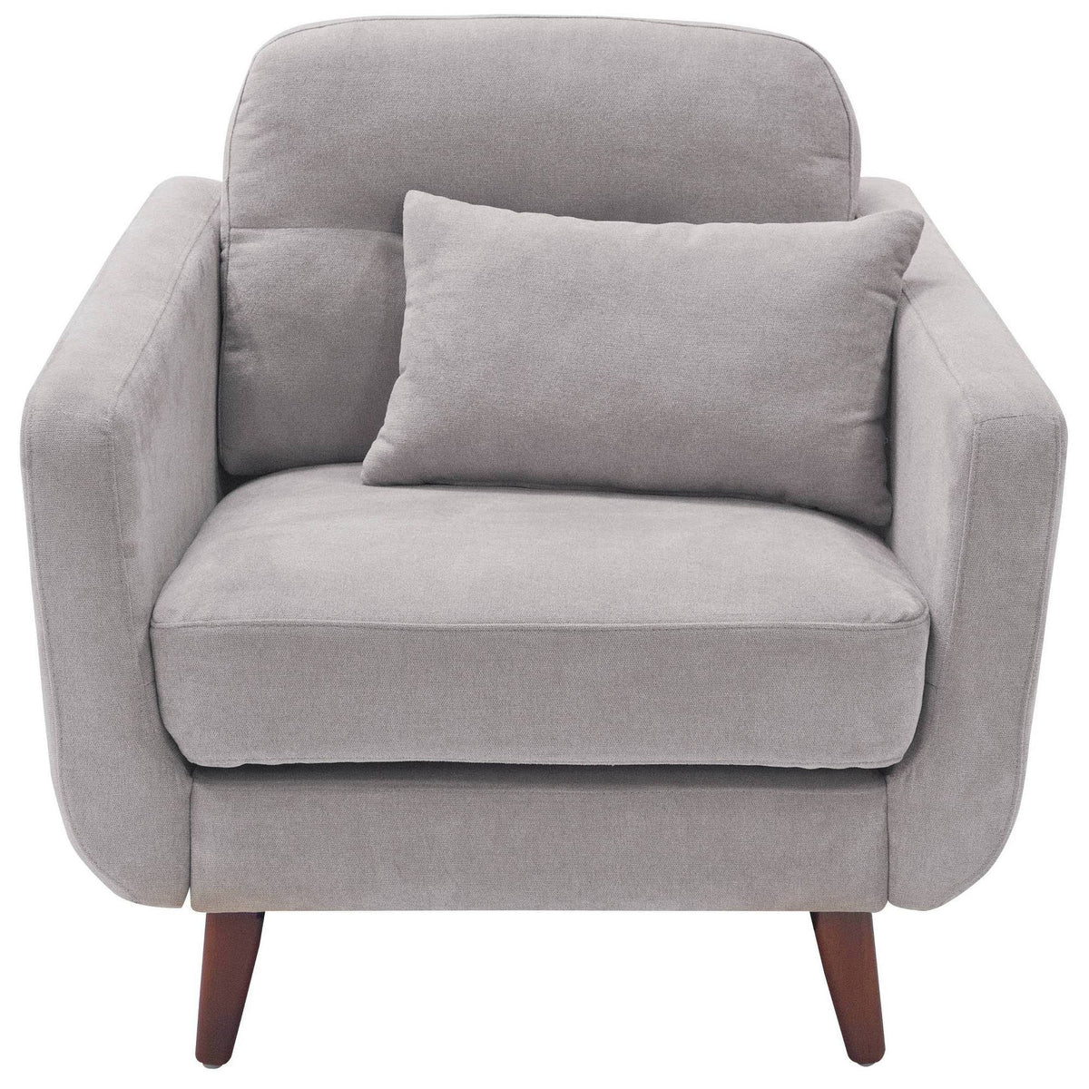 Light Grey Mid-Century Modern Armchair L8664