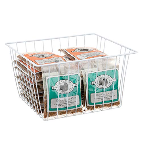 Metal Wire Freezer Basket Organizer with Handles R242