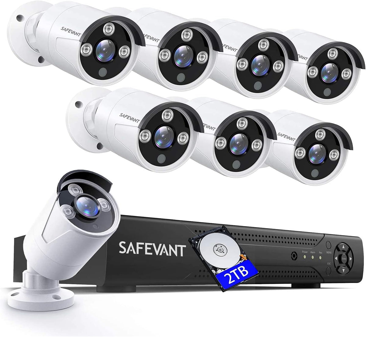 8 Channel 5MP CCTV Security Camera System with 8 Cameras N2029