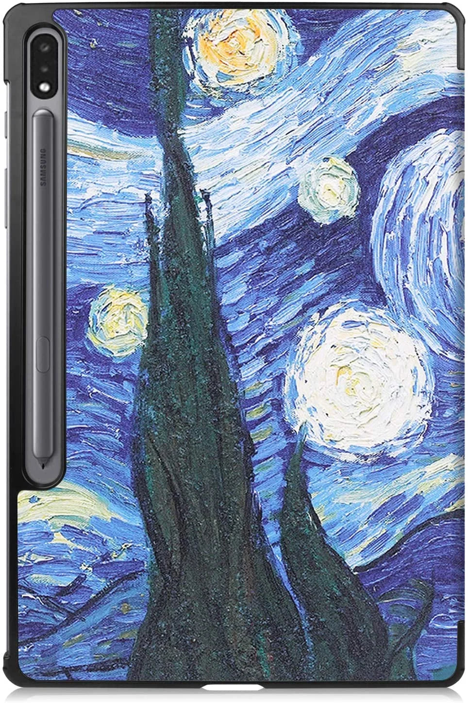 Lightweight PU Leather Tri-Fold Stand Case for Galaxy Tab S8 Ultra 14.6" T89422