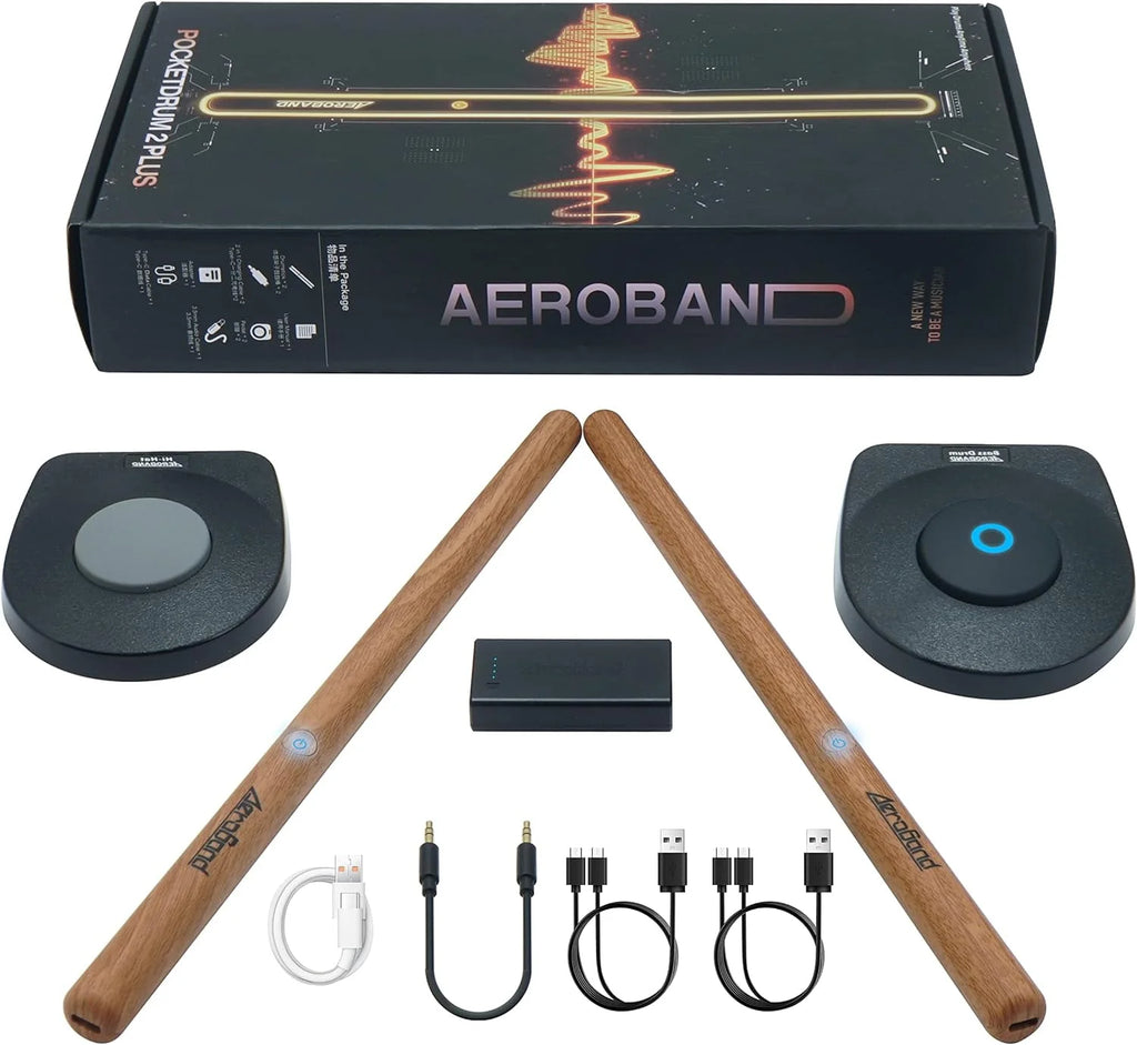 Electric Air Drum Set with Drumsticks and Pedals V912