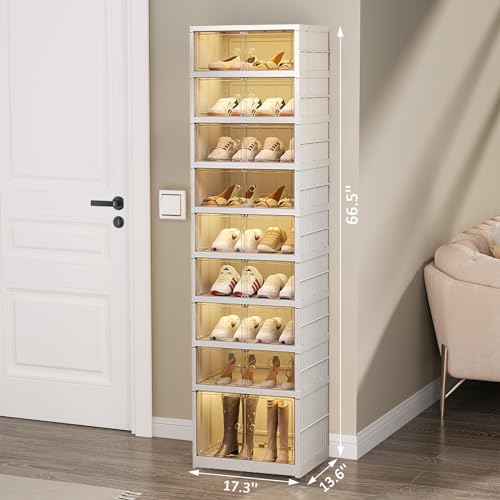 6 Tier 24 Pairs Foldable Plastic Shoe Cabinet R9197