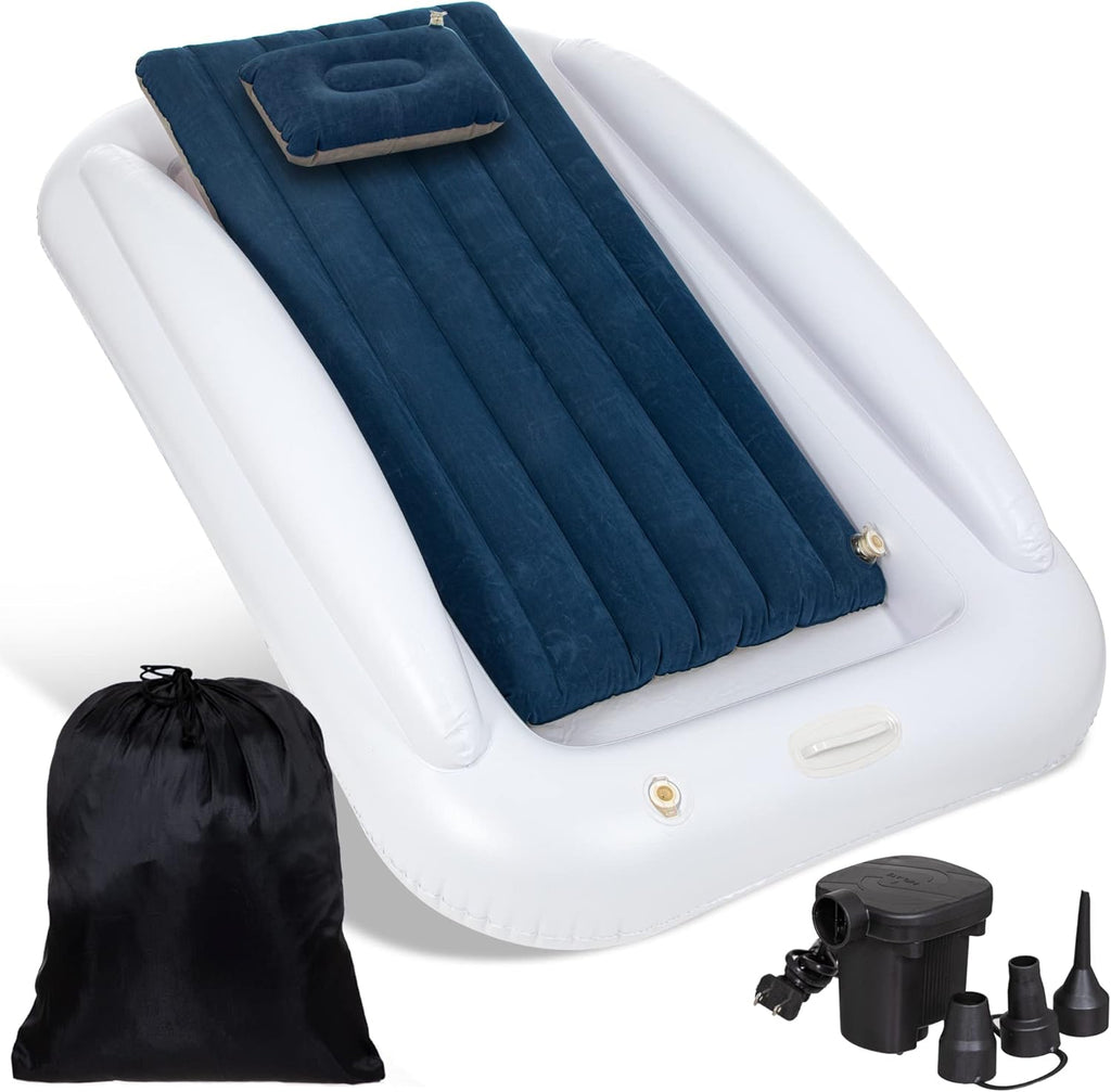 Portable Inflatable Toddler Travel Bed with Safety Bumper Sides Pack of 2 B475
