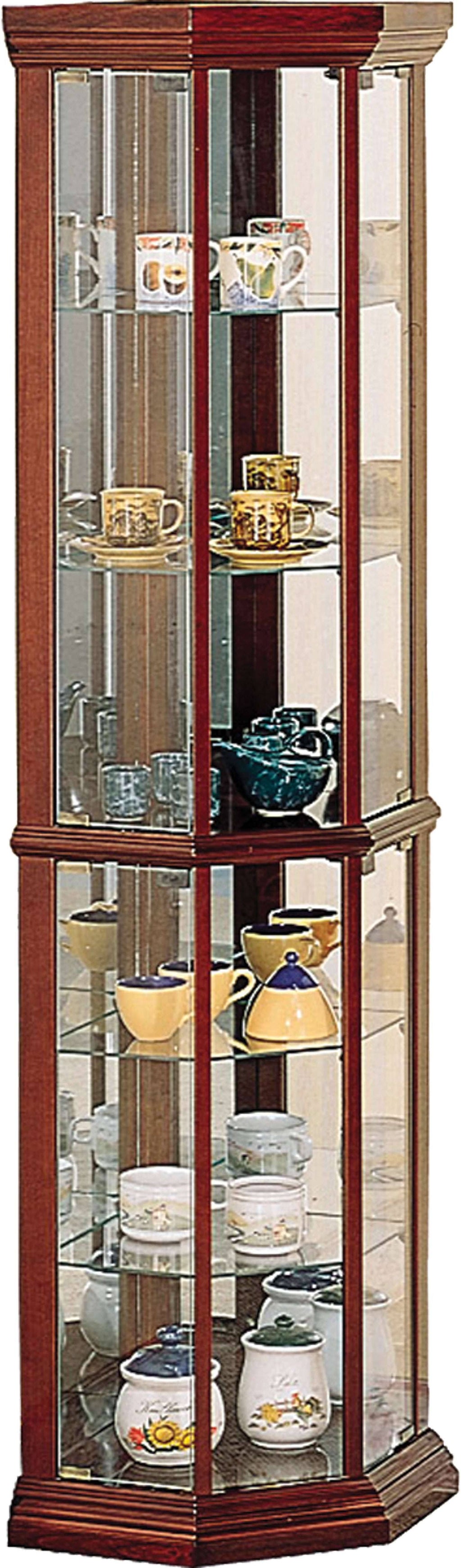 Medium Brown Curio Cabinet J41918