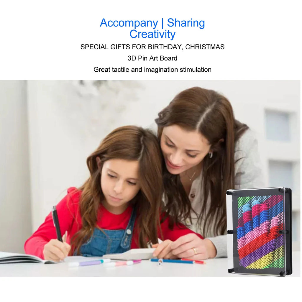 3d Pin Art Toy with Transparent Border M910