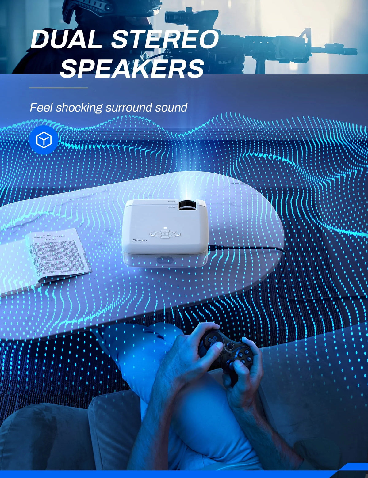 Mini Portable Projector HD 720P Y190355