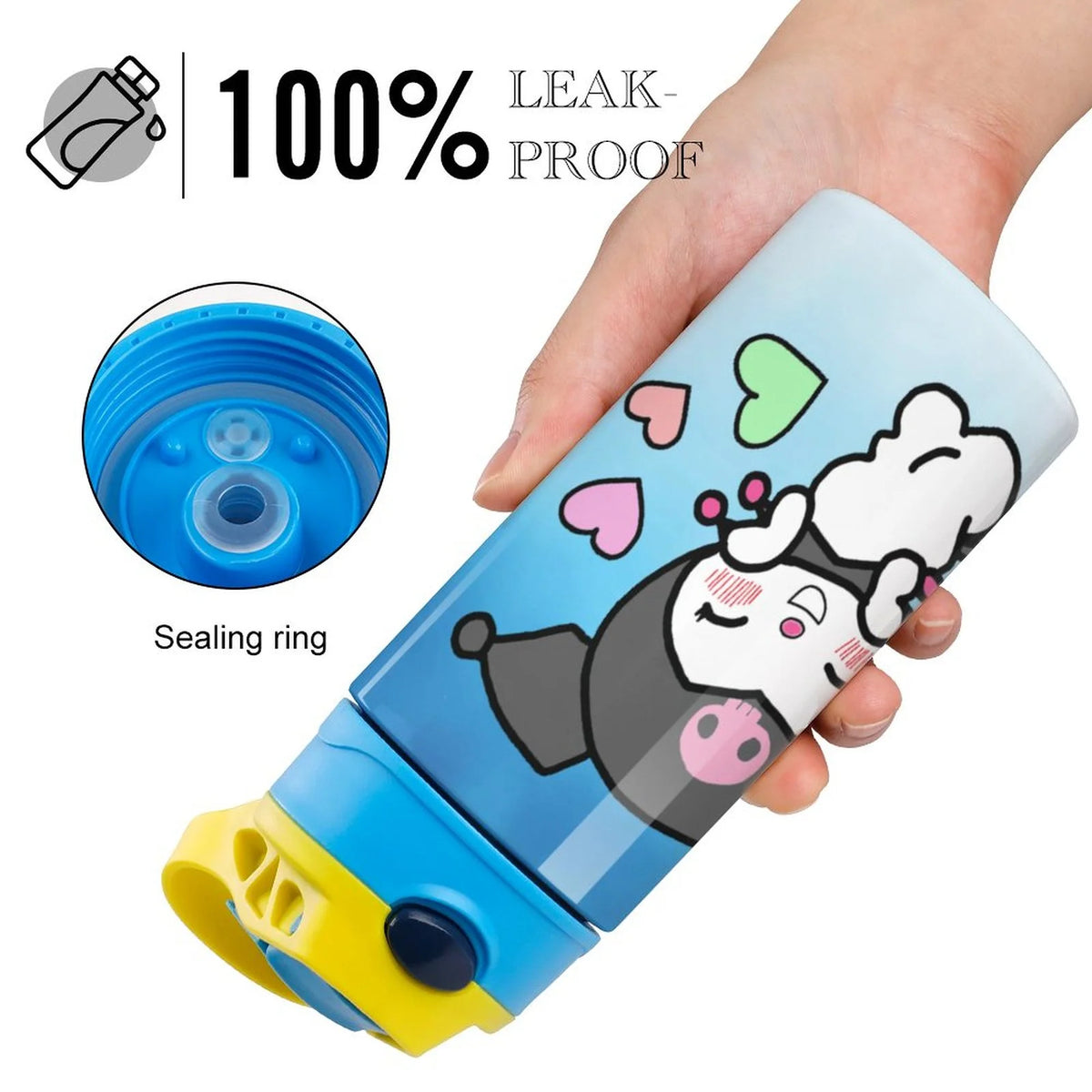 Stainless Steel Vacuum Insulated Water Bottle With Straw P68708