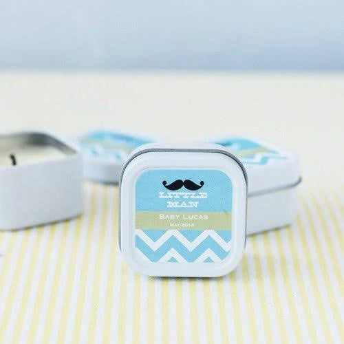 Mini Square Baby Shower Candle Favor R1045