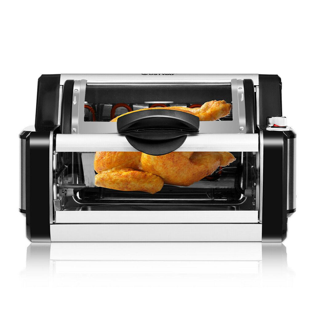 Horizontal Rotating Kebob Skewer Roaster Oven Grill T87712