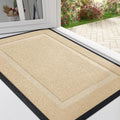 Black Waterproof Natural Rubber Doormat Q442