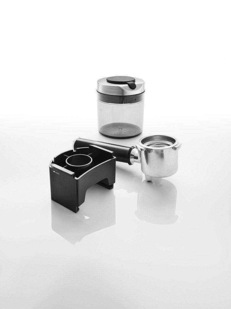 Conical Burr Grinder with Porta Filter Attachment, Silver L7365