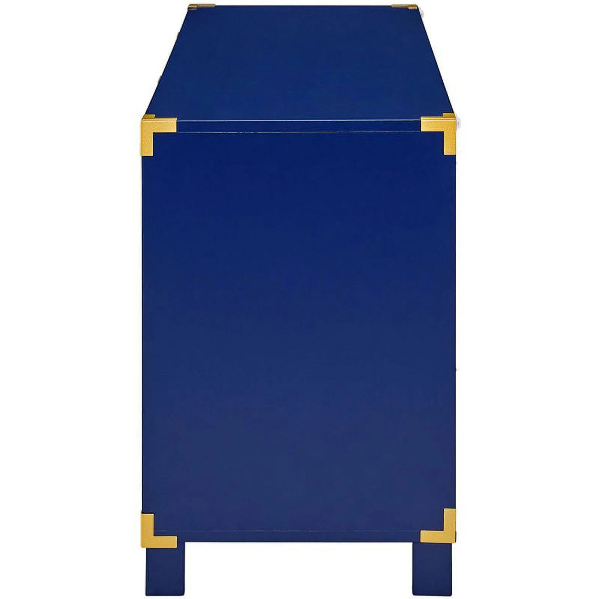 52" TV Stand in Navy and Brass C116