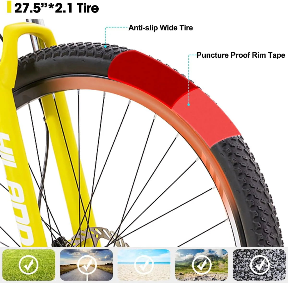 29 Inch Black Hardtail Mountain Bike F4209