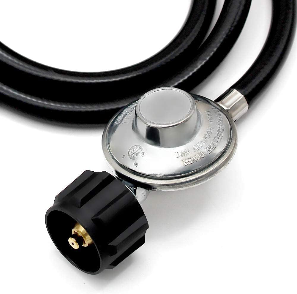 Universal Grill Regulator Hose with Threaded Regulator P589