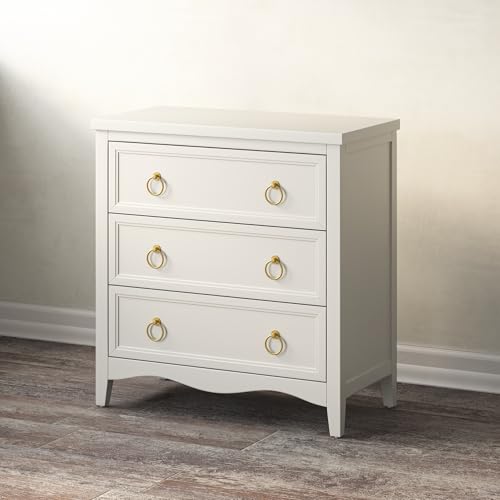 White 3-Drawer Dresser D970