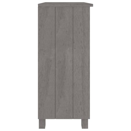 Light Gray Solid Wood Pine Sideboard E8363