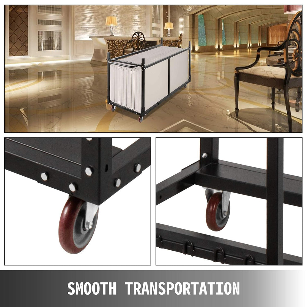 Folding Table Cart with Heavy Duty Steel M5143