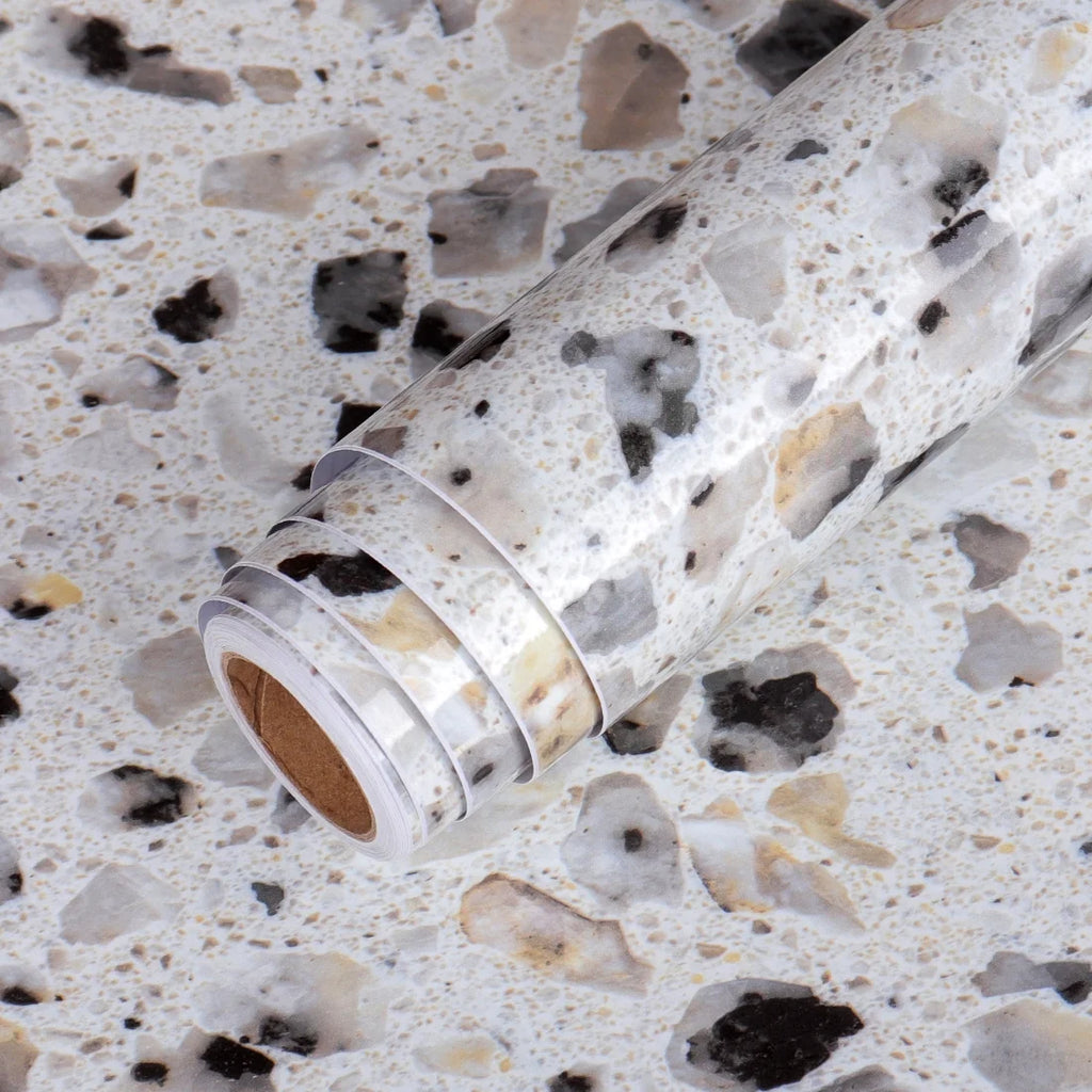 Gray Terrazzo Peel and Stick Contact Paper 36"x160" S7952