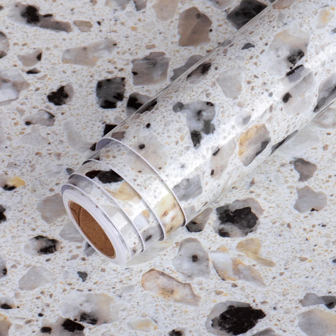 Gray Terrazzo Peel and Stick Contact Paper 36"x160" S7952
