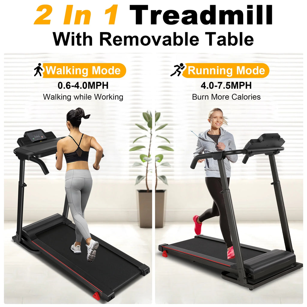 2.5 HP Portable Folding Treadmill with Incline Q6769