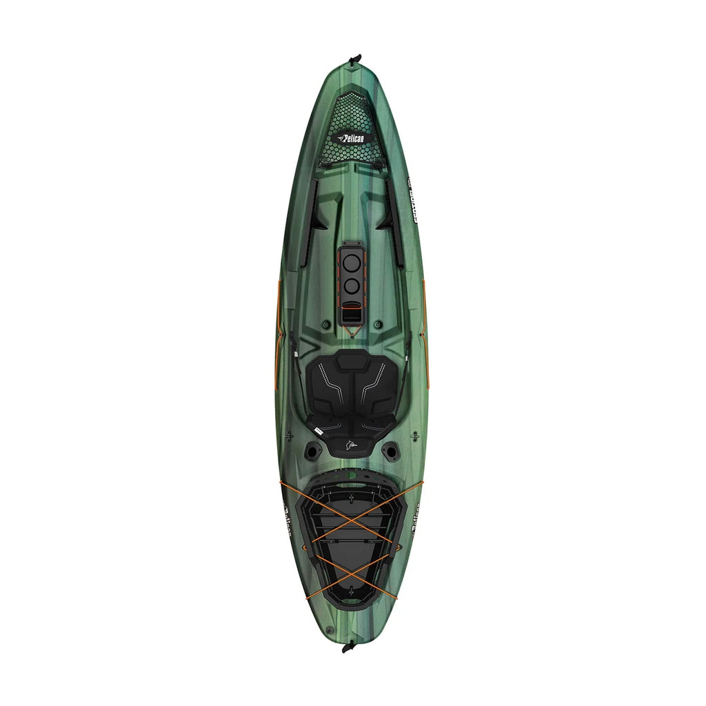 Fade Black Green Fishing Kayak T496