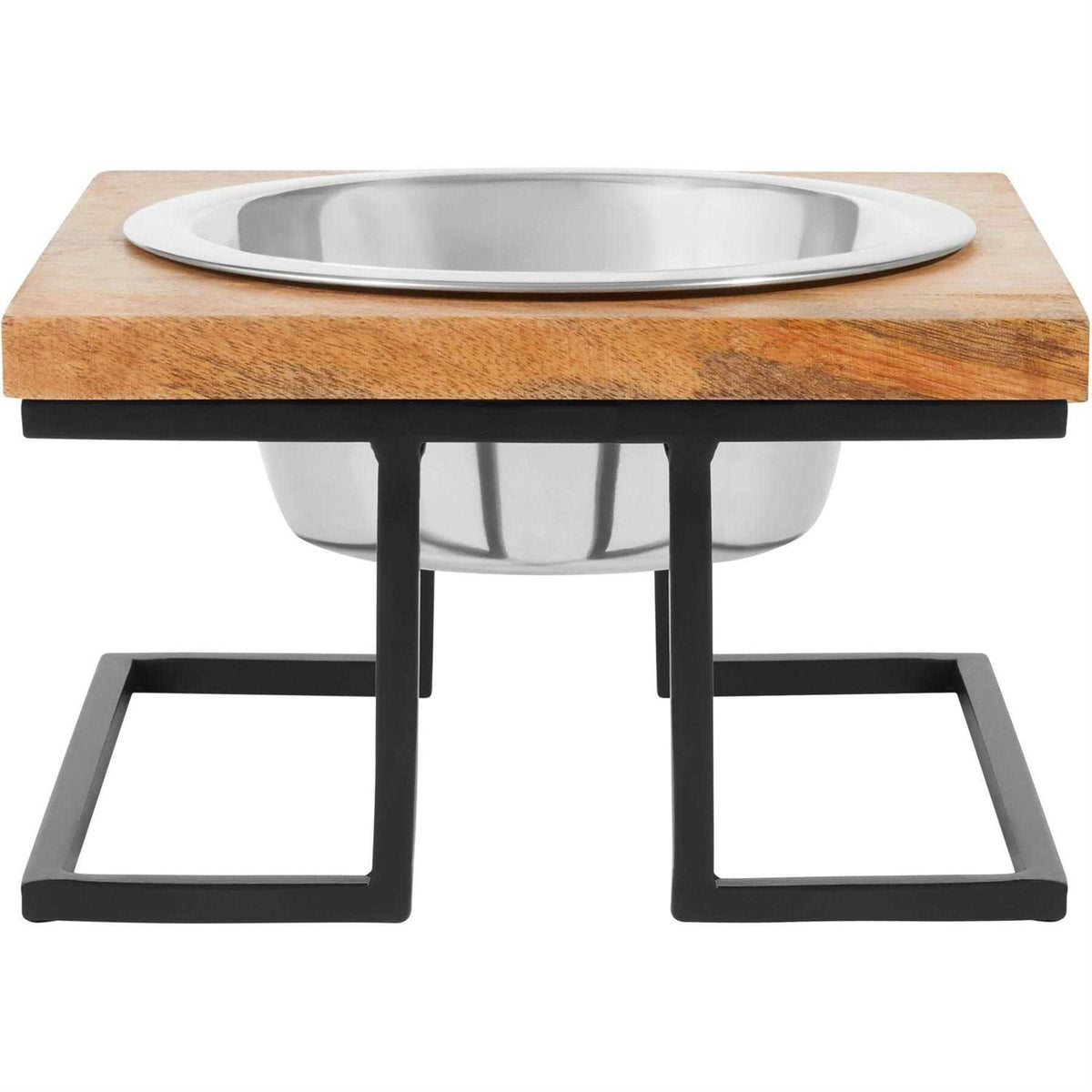 Elevated Wood Dog & Cat Bowl M3151