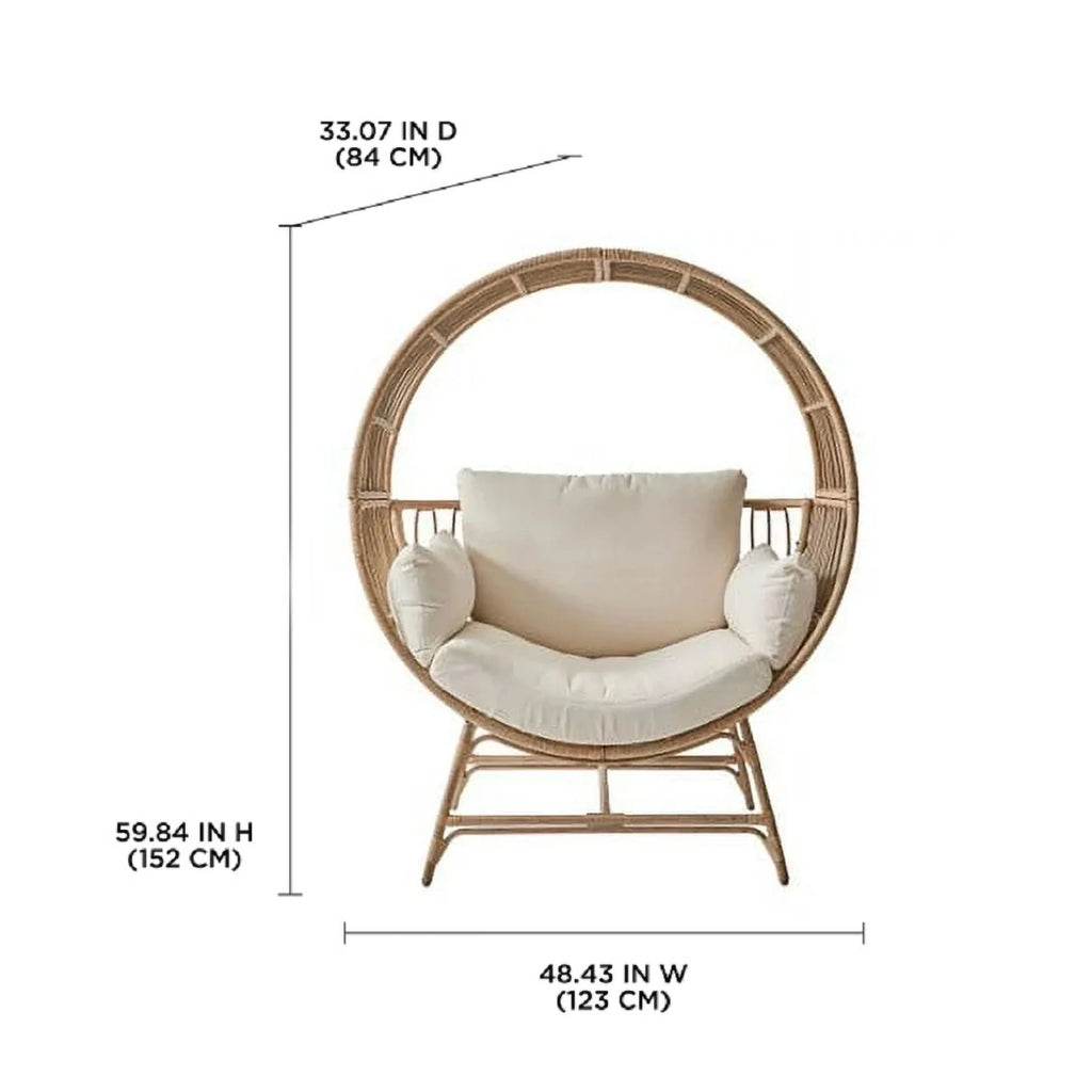 Round Wicker Outdoor Egg Chair I9497