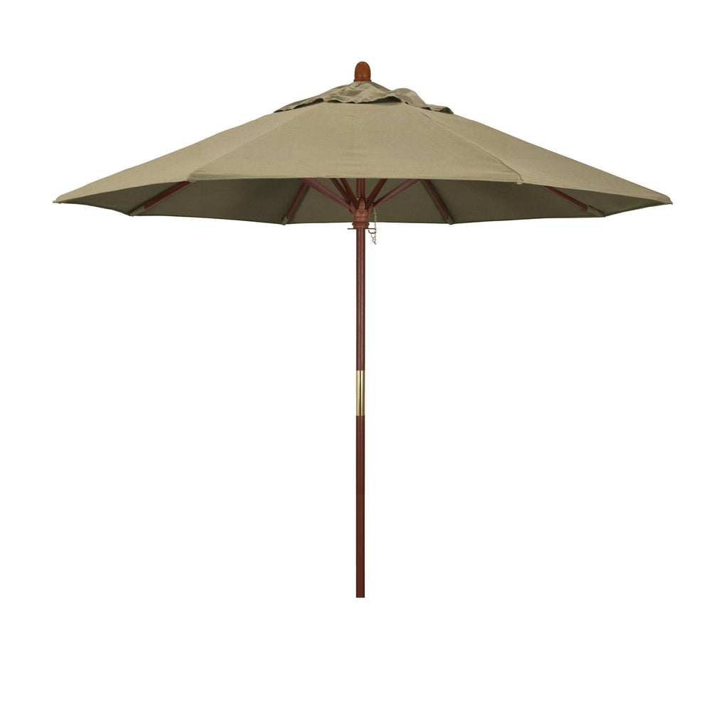 9 ft. Wood Market Umbrella Pulley Open Z299773