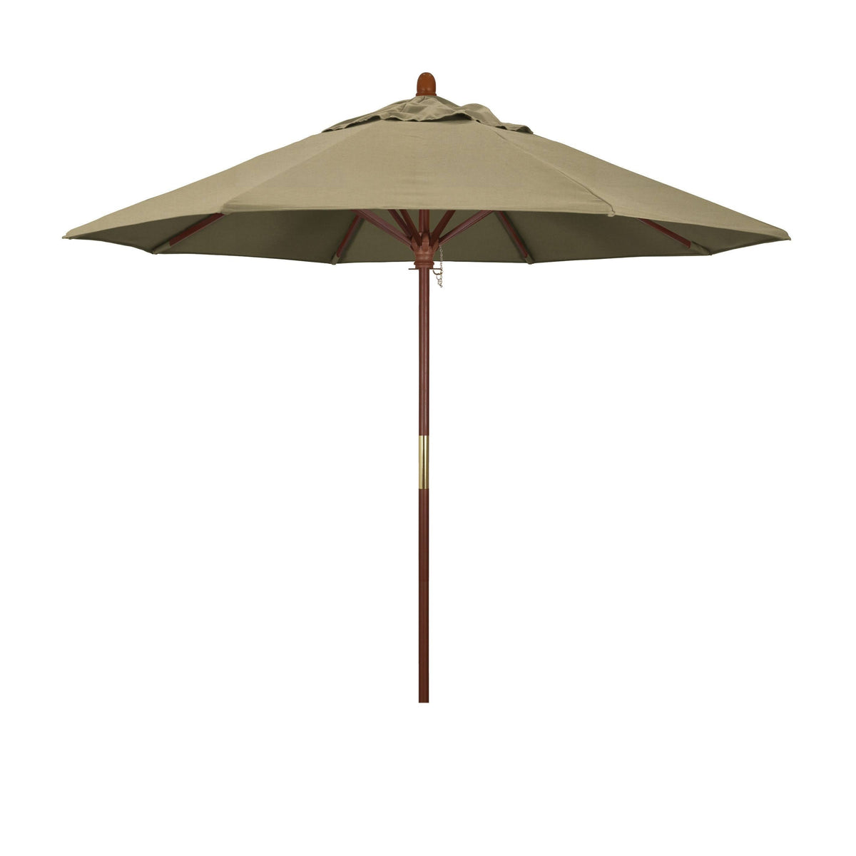 9 ft. Wood Market Umbrella Pulley Open Z299773
