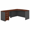 Hansen Cherry L-Shaped Desk with Mobile File Cabinet X5532