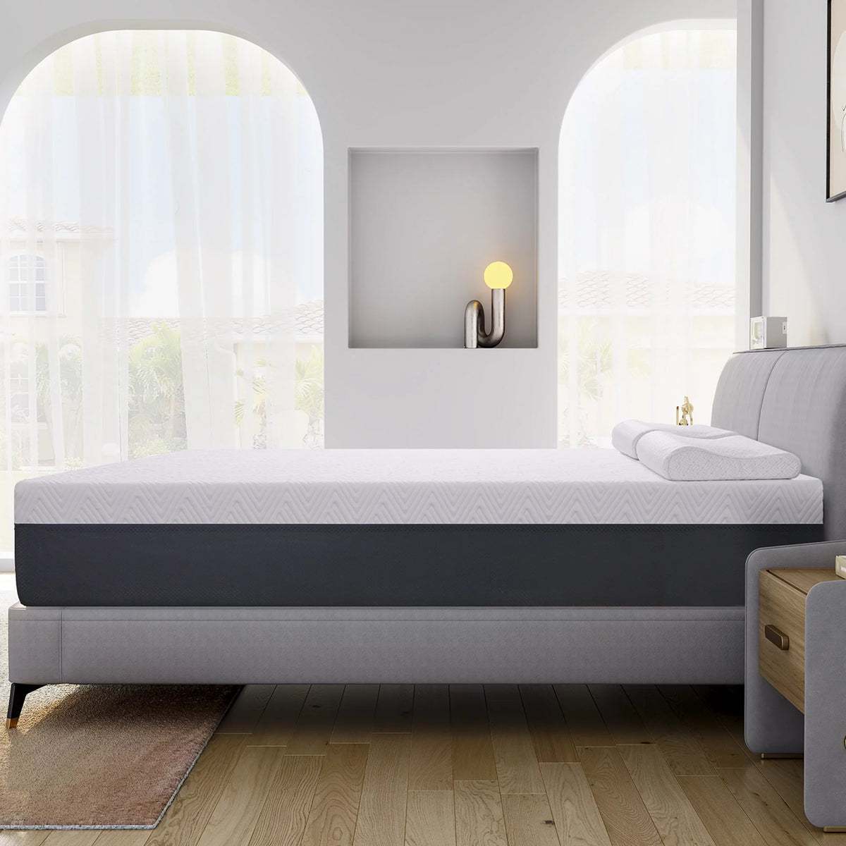 8" Cooling Gel Memory Foam Twin Mattress C553893