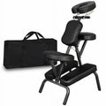 Portable Black Leather Massage Chair R639