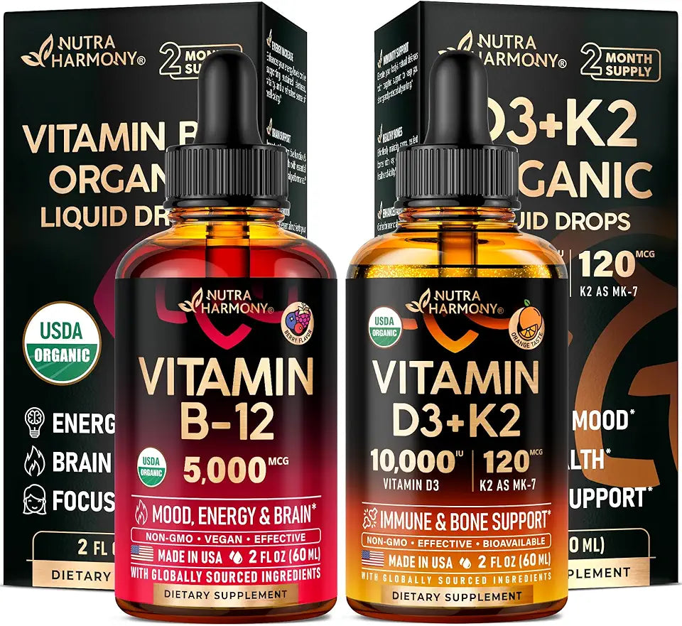 Organic Vitamin B12 & Vitamin D3 K2 Drops I85900