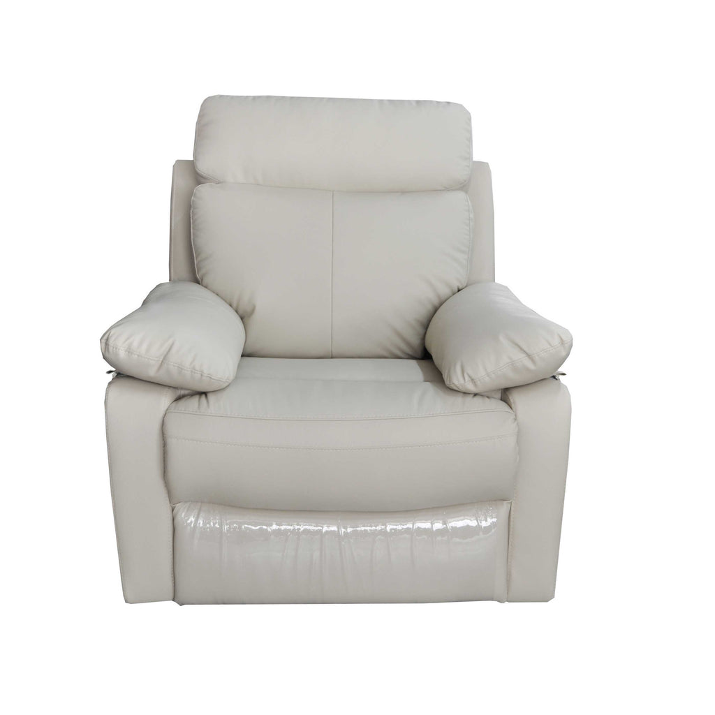 Taupe Reclining Leather Match Arm Chair T284282