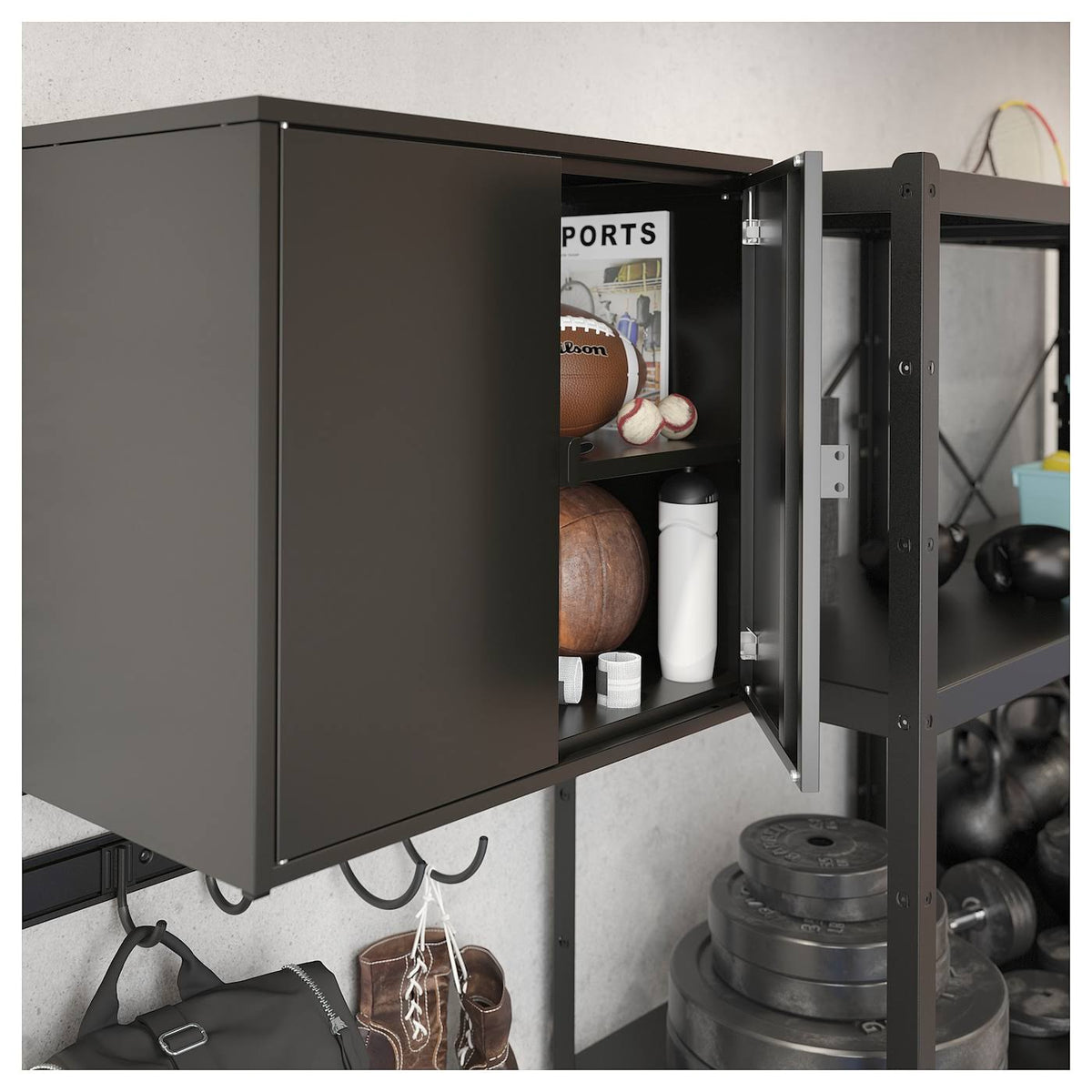 Black Cabinet with 2 Doors Z289