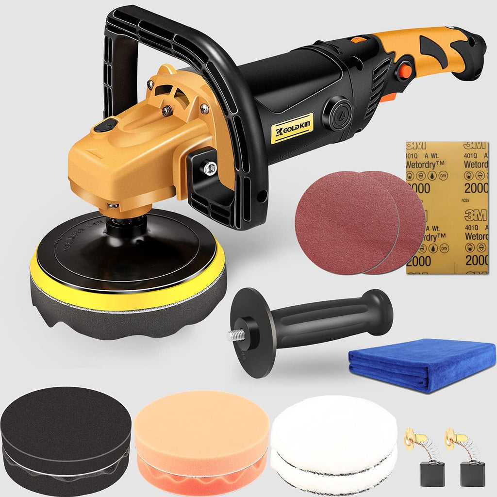 1400W 6-Speed Variable Speed Rotary Orbital Polisher V571318