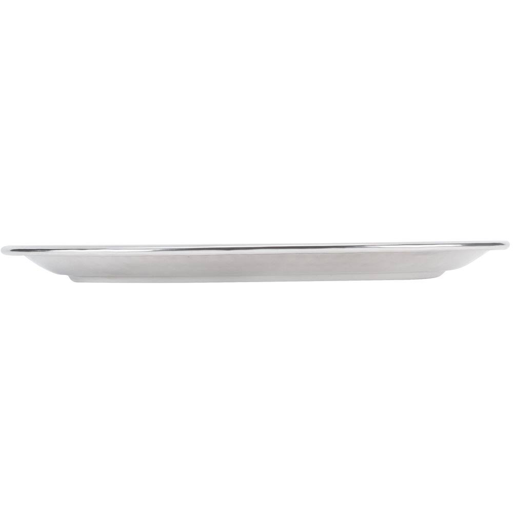 20x22 Oval Hammered Stainless Steel Tray I34632