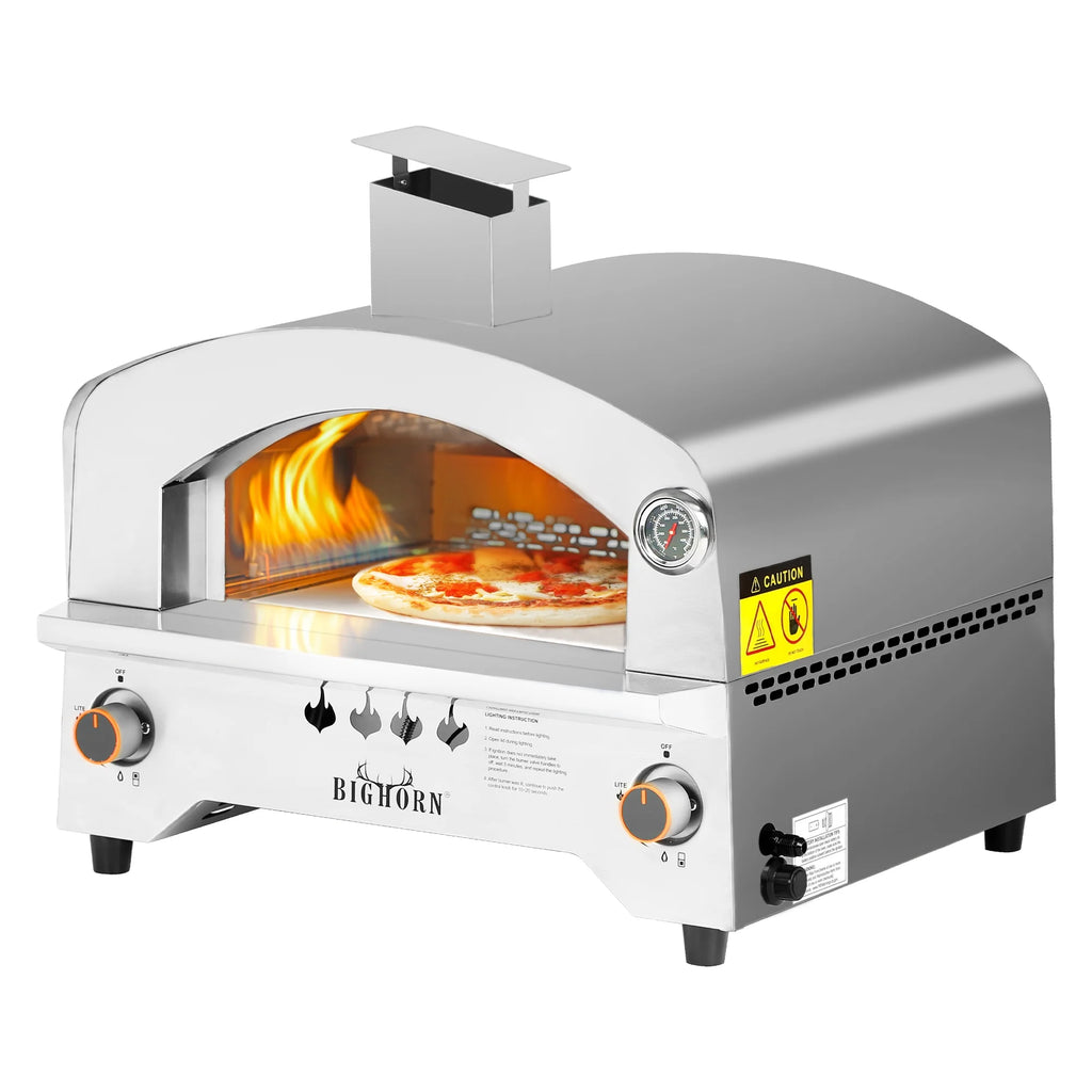 Portable Propane Pizza Oven with 13 inch Pizza Stone H8114