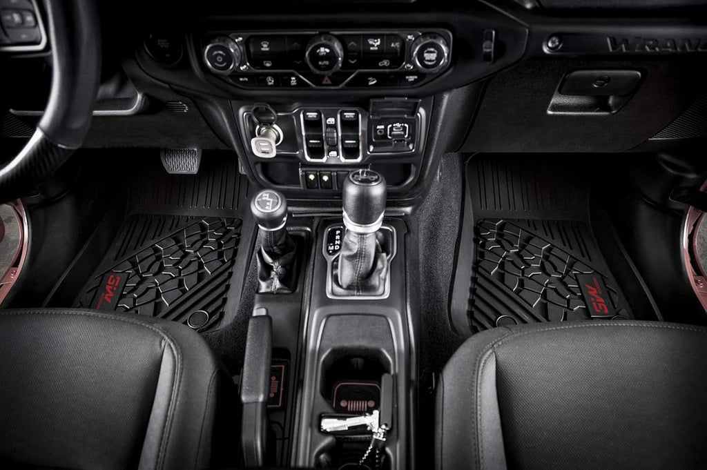 Black Cargo Mat for Jeep Wrangler JL 2018-2021 4-Door Trunk Liner L1940
