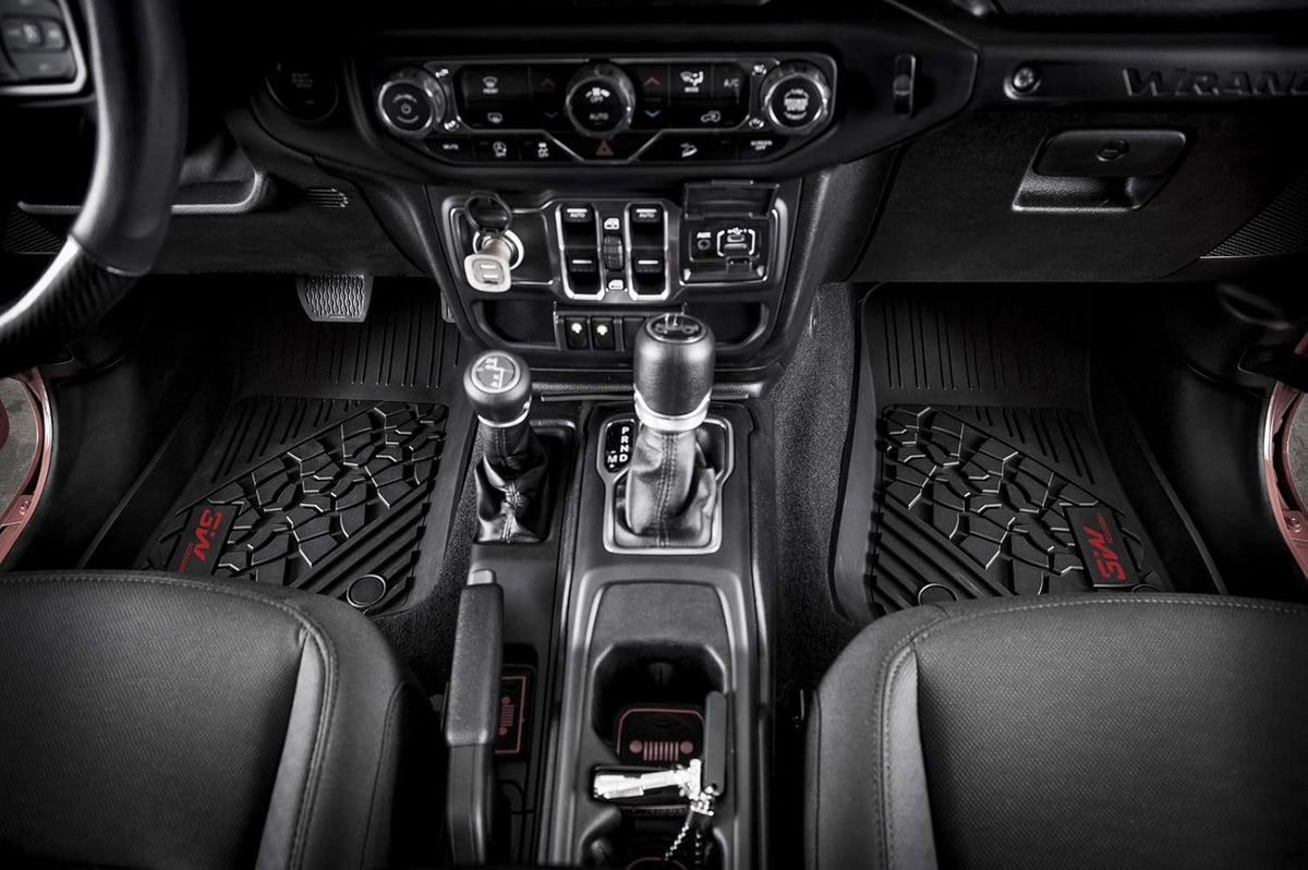Black Cargo Mat for Jeep Wrangler JL 2018-2021 4-Door Trunk Liner L1940