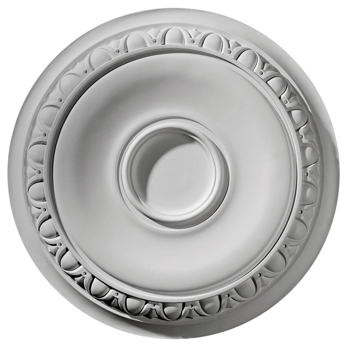 24 1/4x22OD x 1 1/2x22P Ceiling Medallion Hand-Painted Smokey Topaz Crackle K5307