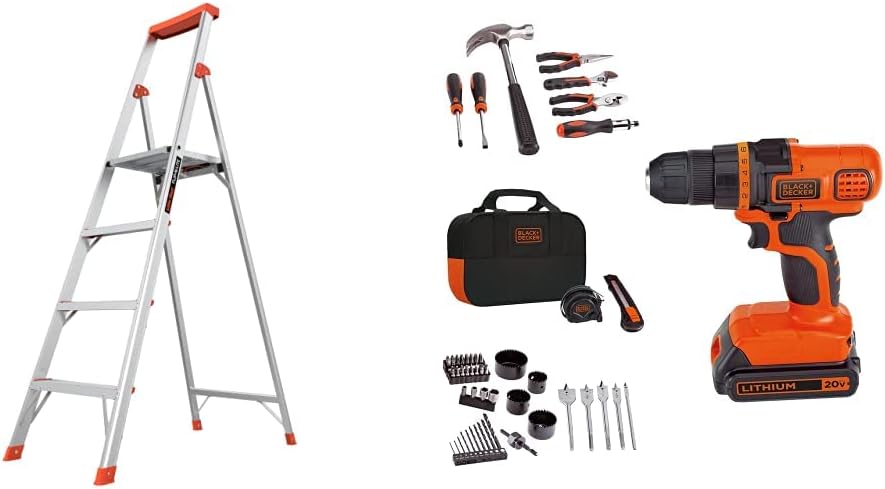 Aluminum Lightweight Slim Stepladder V512041