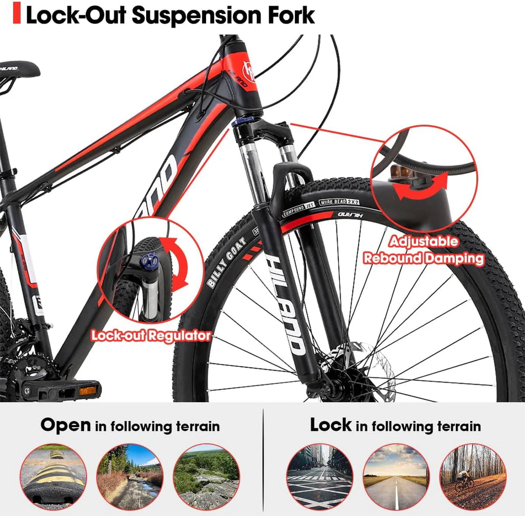 29 Inch Black Hardtail Mountain Bike F4209