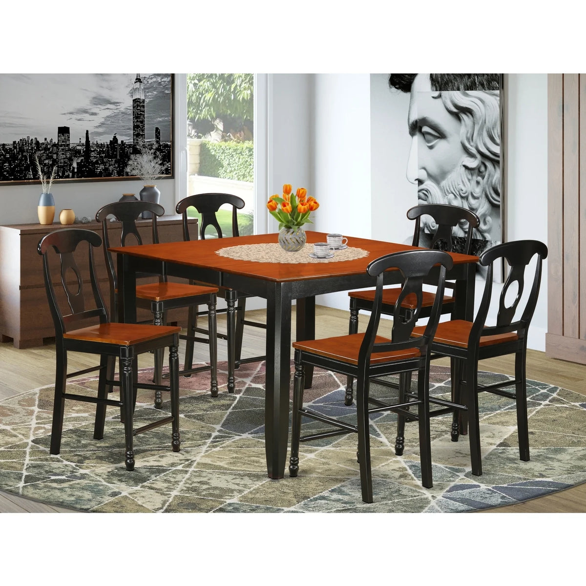 Pub Table And Dinette Chairs D78009