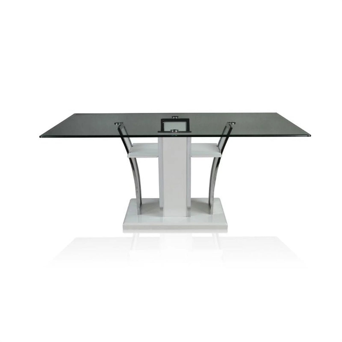 White Glass Top Dining Table I4171
