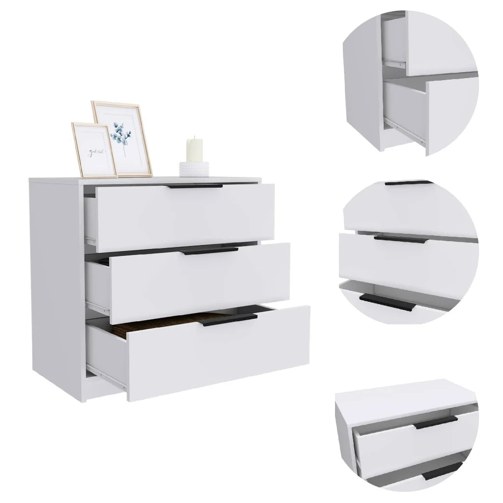 Light Gray 3 Drawer Dresser N684