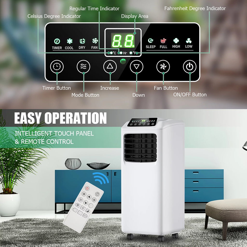 5500 BTU Portable Air Conditioner & Dehumidifier with Window Kit D199